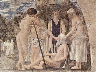 Piero della Francesca, The Death of Adam, from The legend of the True Cross.