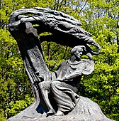 Chopin statue, Łazienki Park, Warsaw