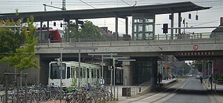 <span class="mw-page-title-main">Hannover-Linden/Fischerhof station</span> Railway station in Hanover, Germany