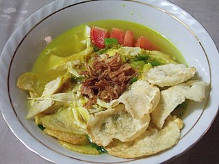 <span class="mw-page-title-main">Soto ayam</span> Indonesian chicken soup