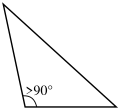 Triangle obtusangle