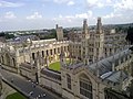 The south end of Catte Street as seen from the University Church of St Mary the Virgin.