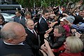 Le président russe Vladimir Poutine lors de sa première visite en Crimée après son annexion, 9 mai 2014.