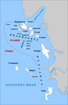 Map of the Echinades