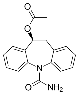 <span class="mw-page-title-main">Eslicarbazepine acetate</span> Anticonvulsant medication