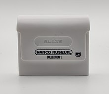 Evercade game cartridge, this being the visible side, facing out when inserted into an Evercade Handheld Evercade Cartridge Back.jpg