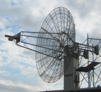 A dish antenna for UHF EME at I2FZX, Milan, Italy