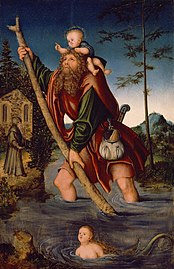 Lucas Cranach the Elder, Saint Christopher, 1518–20