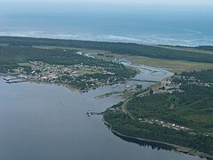 Luftbild von Masset