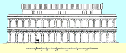 Reconstrucción de la fachada, Christian Hülsen, 1905