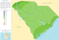 Image 23A map of the average annual precipitation in South Carolina (from South Carolina)