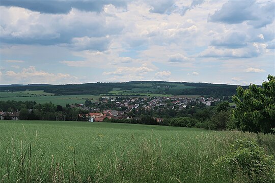 Spálené Poříčí : vue générale.