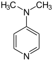 de: Struktur von 4-Dimethylaminopyridin; en: Structure of 4-dimethylaminopyridine