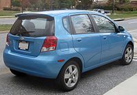 Chevrolet Aveo 5-door hatchback (T200, pre-facelift)