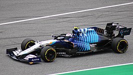 Nicholas Latifi tijdens de GP van Oostenrijk