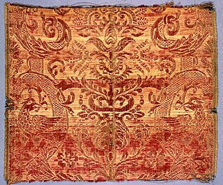 <span class="mw-page-title-main">Brocatelle</span> Silk-rich fabric with heavy brocade designs