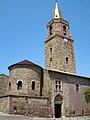 Vue extérieure sur le baptistère de la cathédrale Saint-Léonce de Fréjus.