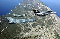 PAir of MiG-21s and F-14 in 2002.