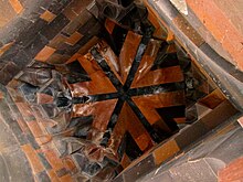 Interior ceiling of the Manuchihr Mosque Minuchihr Mosque (4218399088).jpg