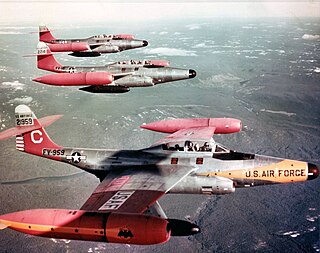 <span class="mw-page-title-main">Northrop F-89 Scorpion</span> American jet-powered all-weather interceptor aircraft