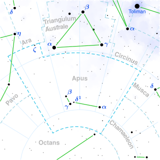 <span class="mw-page-title-main">Epsilon Apodis</span> Star in the constellation Apus