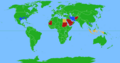 Mapa států, kde byly přijaty zákony, které podle Law Library of Congress diskriminují nevěřící (2013).