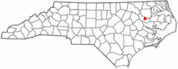 Location of Williamston, North Carolina