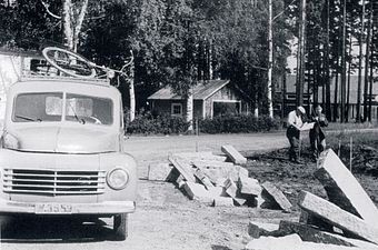 Arbeten med torget 1950