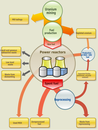 <span class="mw-page-title-main">Nuclear fuel</span> Material fuelling nuclear reactors