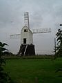 Wrawby post mill – restored to have four sails.