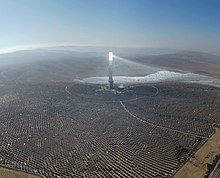 Ashalim Power Station, on completion the tallest solar power tower in the world. Ashalim Power Station (2022).jpg