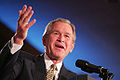 George W. Bush holding an address, April 14, 2005