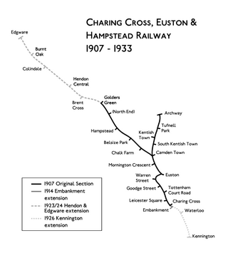 <span class="mw-page-title-main">Charing Cross, Euston and Hampstead Railway</span> Underground railway company in London