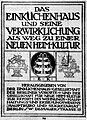 Werbebroschüre der Berliner Einküchenhaus-Gesellschaft, 1908