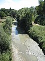 Il fiume presso il quartiere Ronco di Forlì