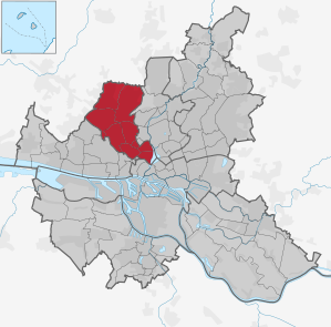 Lage des Bezirks in Hamburg