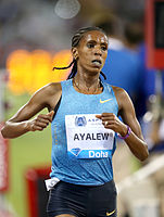 Hiwot Ayalew kam auf den vierten Platz