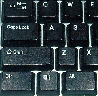 <span class="mw-page-title-main">Caps Lock</span> Computer key that forces typing in all-capitals