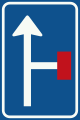 Verkeersbord voor een doodlopende zijweg