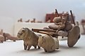 Image 3Clay and wood model of a bull cart carrying farm produce in large pots, Mohenjo-daro. The site was abandoned in the 19th century BC. (from History of agriculture)