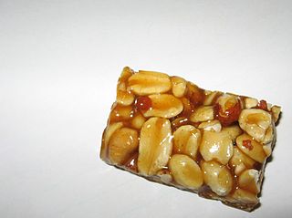 <span class="mw-page-title-main">Pé de moleque</span> Traditional candy made of peanuts and cane sugar or molasses