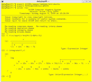 <span class="mw-page-title-main">Computer algebra</span> Scientific area at the interface between computer science and mathematics