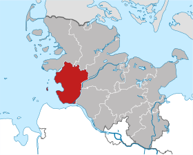 Localisation de Arrondissement de Dithmarse