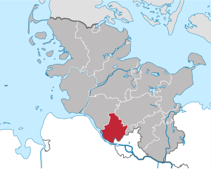 Li position de Subdistrict Pinneberg in Schleswig-Holsteinia