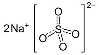 <span class="mw-page-title-main">Sodium sulfate</span> Chemical compound with formula Na2SO4