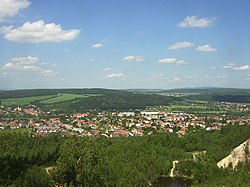 Starý Plzenec as seen from the Radyně Hill