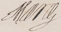 ماری مدیچی's signature