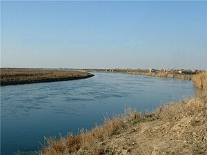 The Euphrates river seen frae Abu Kamal