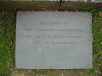 The grave of Alice Liddell in Lyndhurst