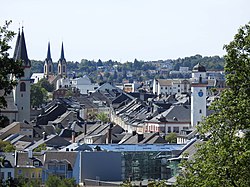 View of the town centre